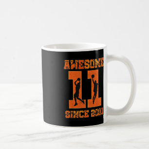 Mug 11e anniversaire Boy Basketball stupéfiant depuis