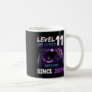 Mug 11e anniversaire garçon niveau 11 déverrouillé stu