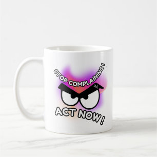 Mug 11oz : Agir maintenant (blanc)