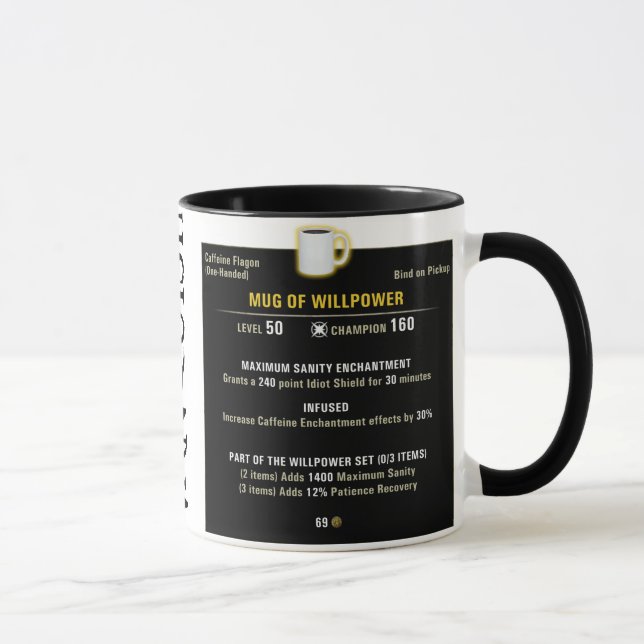 Mug 11oz de puissance de la volonté (Droite)