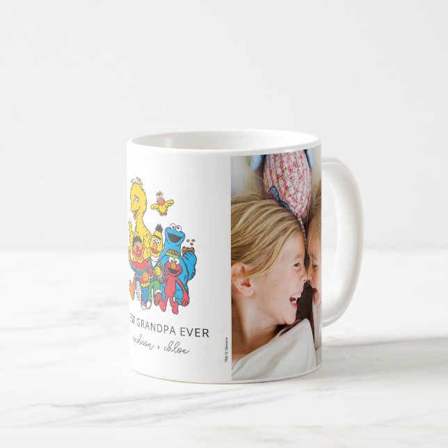 Mug 123, rue Sésame | Grand-père Photo (Devant droit)