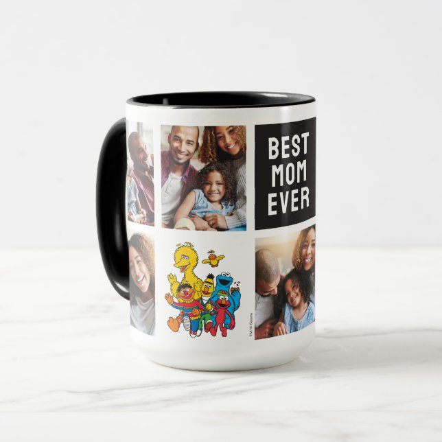 Mug 123, rue Sésame | Maman Photo Collage (Devant gauche)