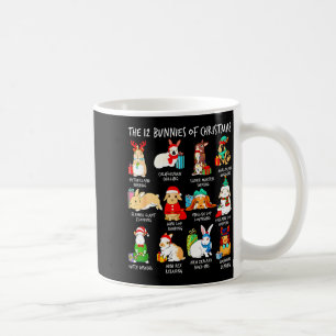 Mug 12 Chats de Noël Lapin de Pâques drôle Santa Noël