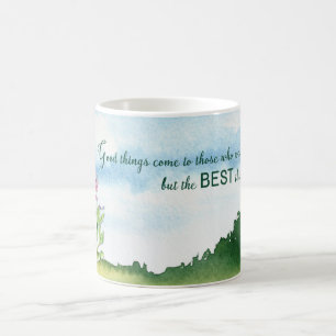 Mug 12 Étape de récupération Anniversaire Nature Paysa