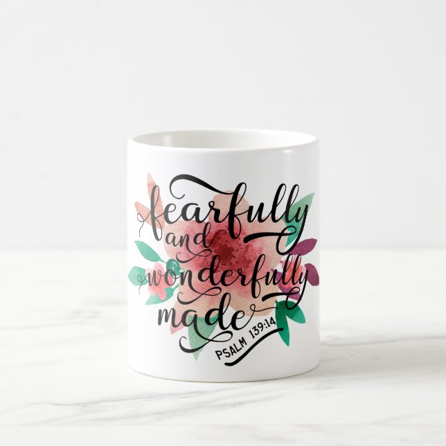 Mug 139:14 craintivement et merveilleusement fait de (Centre)