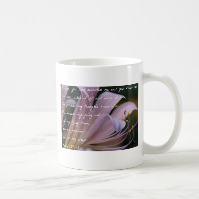 Mug 139:1 de psaume - lis de 3 lilas (Droite)