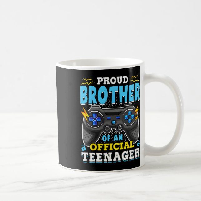 Mug 13e anniversaire Fière Frère Officiel Adolescent V (Droite)
