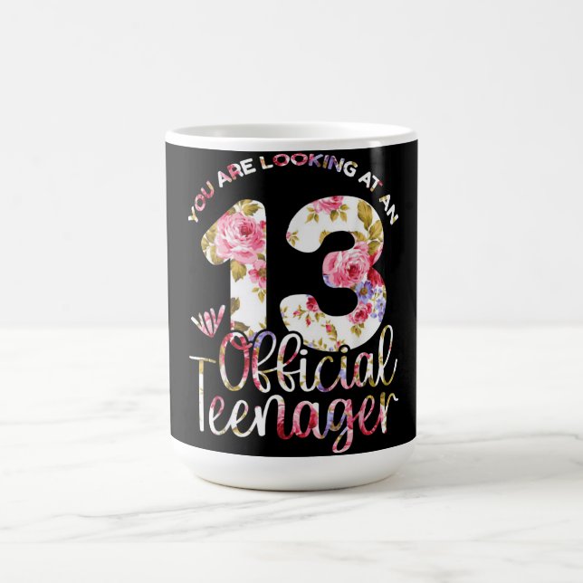 Mug 13e anniversaire filles 13 ans Ado adolescent (Centre)