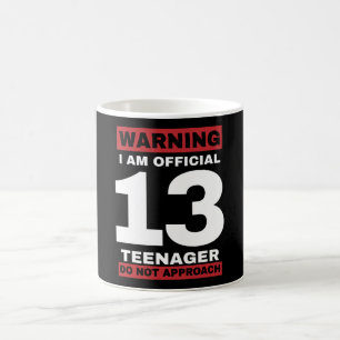 Mug 13e anniversaire officiellement adolescent 13 ans