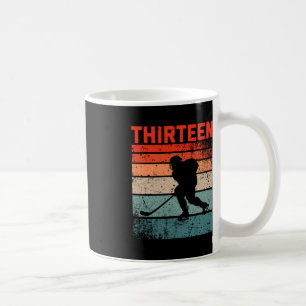 Mug 13e anniversaire Retro Hockey sur glace 13 ans Boy