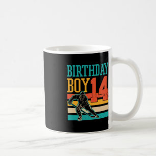 Mug 14 Ans Hockey sur glace Thème 14ème anniversaire f