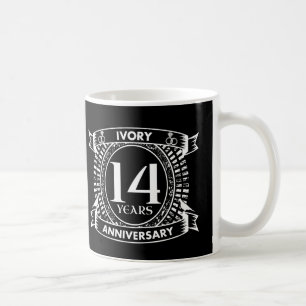 Mug 14E anniversaire de l'IVORY mariage