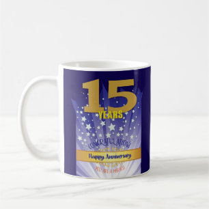 Mug 15 ans de récupération personnalisée Anniversaire 