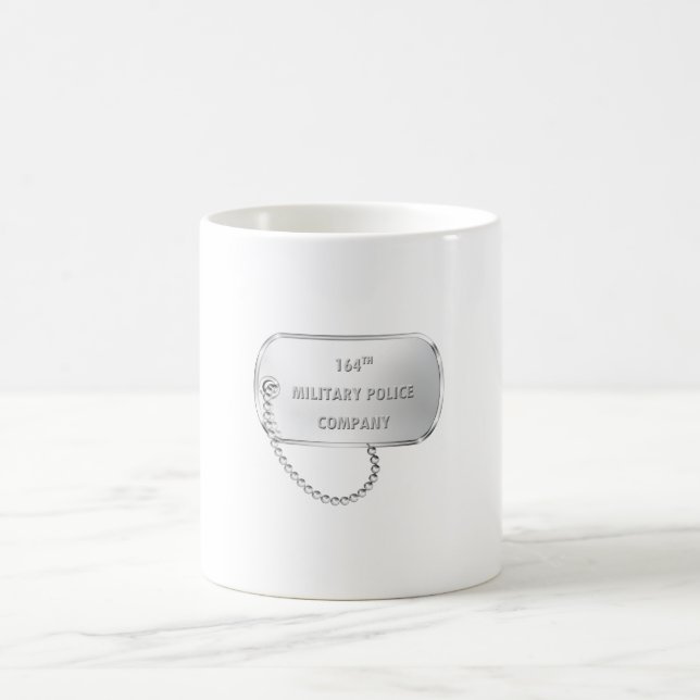 Mug 164e étiquette de chien de la police militaire (Centre)