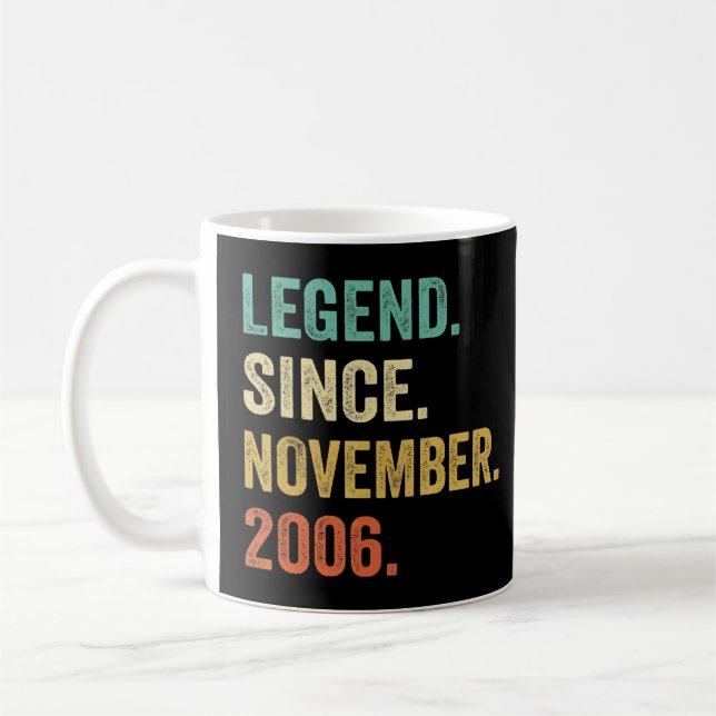 Mug 16 Ans Légende depuis novembre 2006 16e Birt (Gauche)