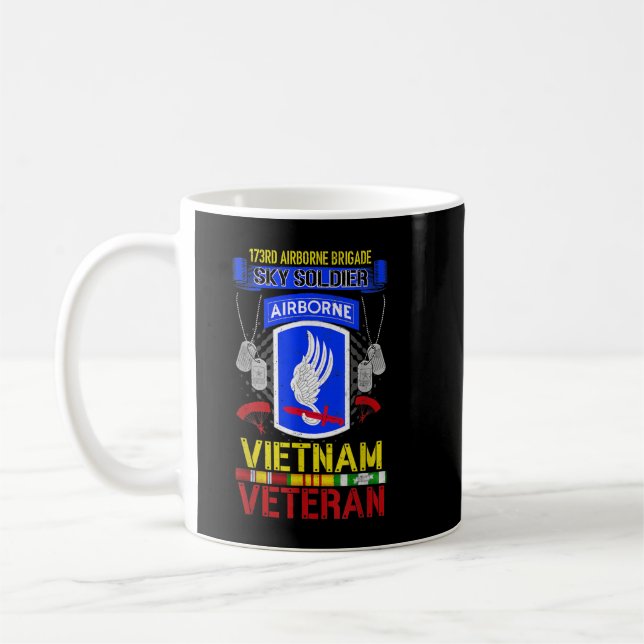 Mug 173e brigade aéroportée Vietnam Vétéran Chemise Sk (Gauche)