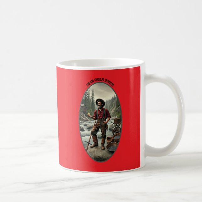 Mug 1849 California Gold Miner avec un gros Nugget URM (Droite)