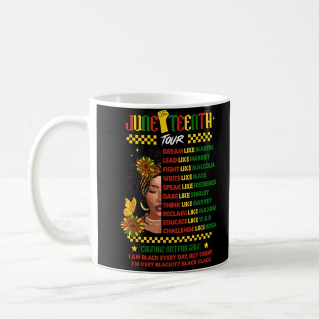Mug 1865 Rêve comme chef Histoire noire (Gauche)