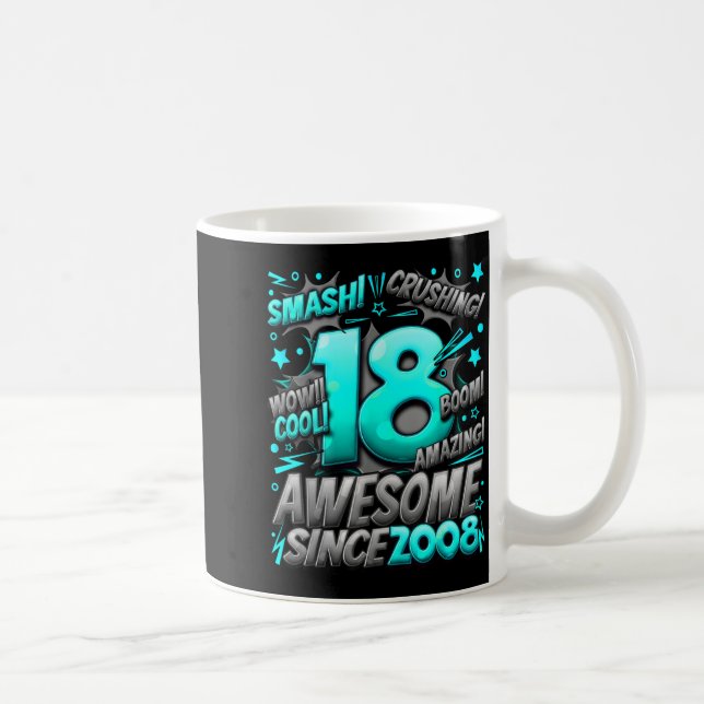 Mug 18 Year Old For Boys 18th Birthday Boy 18 Year Old (Droite)