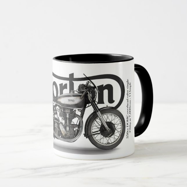 Mug 1948 Manx Norton mug, détail stupéfiant! (Devant droit)