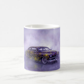 Mug 1950 Mercure Violet Avec Toile d'Araignée