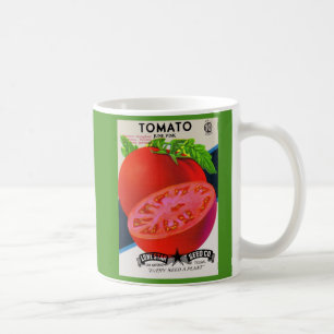 Mug 1950s seed packet tomato print