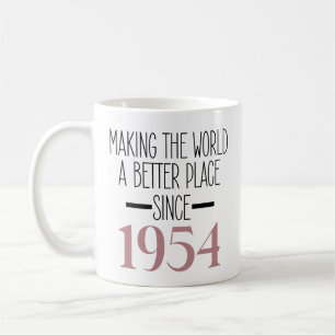 Mug 1954 Anniversaire 70e Anniversaire Cadeaux Femmes