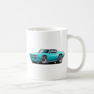 Mug 1968-69 voiture supérieure Turquoise-Blanche de