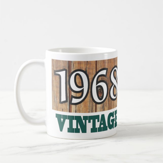 Mug 1968 Année de naissance - Fête d'anniversaire (Gauche)