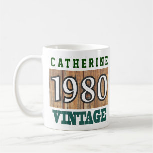 Mug 1980 Année de naissance - Fête d'anniversaire