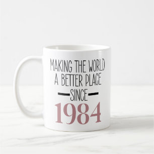 Mug 1984 Anniversaire 40e Anniversaire Cadeaux Femmes 