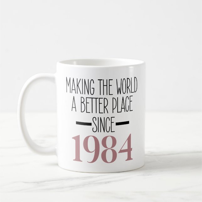 Mug 1984 Anniversaire 40e Anniversaire Cadeaux Femmes  (Gauche)