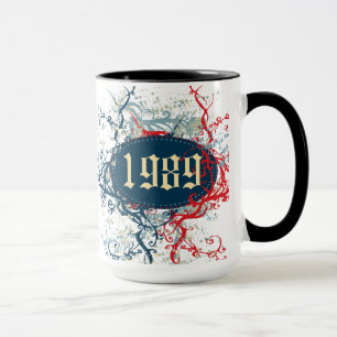Mug 1989 Anniversaire ou Depuis 1989 ou Fabriqué en 19