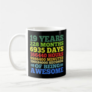 Mug 19 ans Vintage 19e anniversaire 228 mois