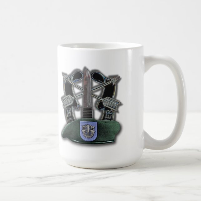 Mug 19e forces spéciales berets verts anciens combatta (Droite)