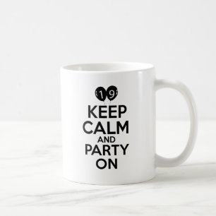 Mug 19èmes conceptions d'anniversaire d'année