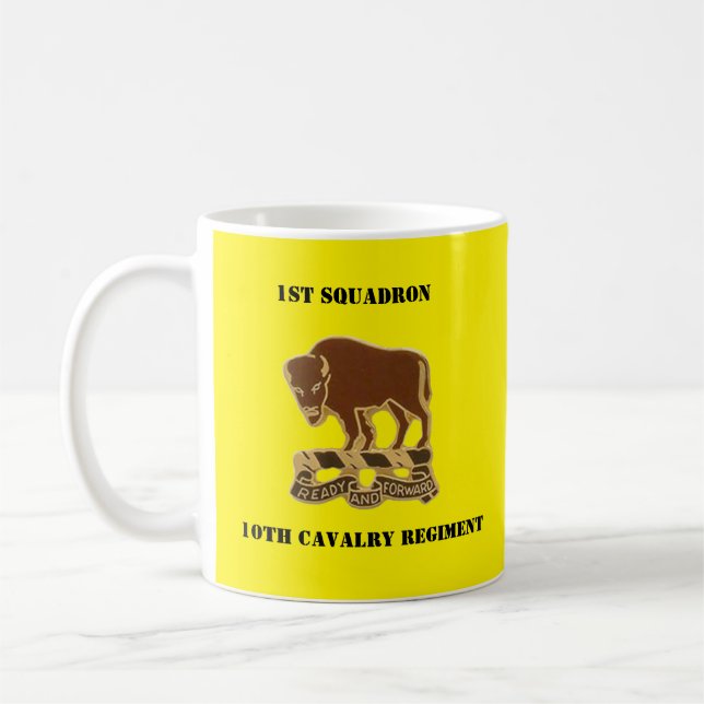 Mug 1/10e Insigne de cavalerie et OH-6 LOACH Silouette (Gauche)