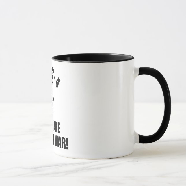 Mug 1-2-3-4 je déclare une guerre biologique de guerre (Droite)