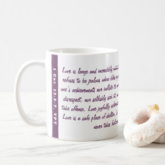 Mug 1 Cor 13 Passion Traduction Plum Love Bible Verse