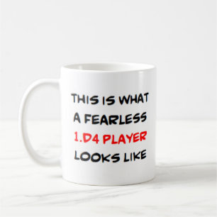 Mug 1.d4 joueur d'échecs, génial