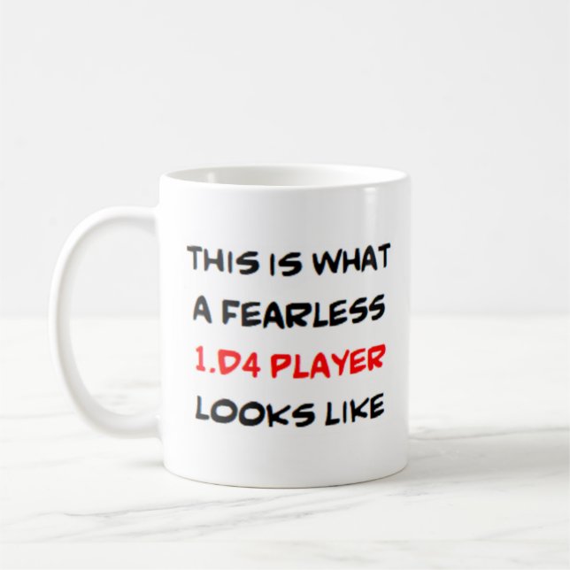 Mug 1.d4 joueur d'échecs, génial (Gauche)