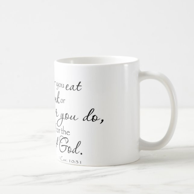 Mug 1 éloge de mur de 10h31 de Corinthiens (Droite)