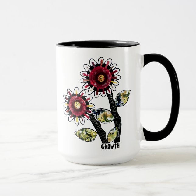 Mug 1 - Floral Abstract (Right)
