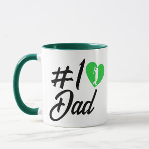 Mug #1 Numéro Un Golfeur Papa Fête des pères Café cade