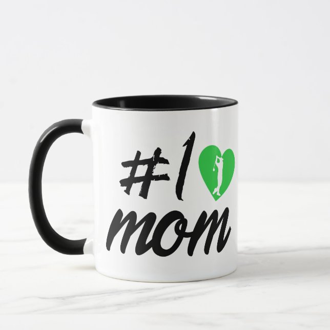 Mug #1 Numéro Un Jour de mère de mère de Golfeur Cadea (Gauche)