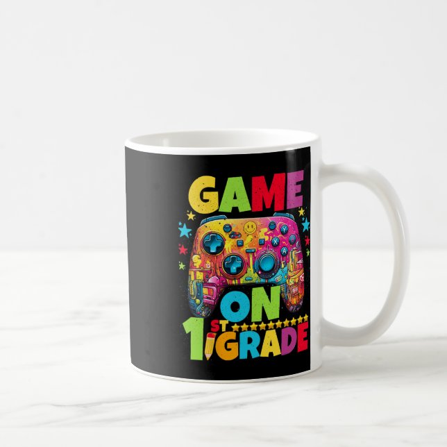 Mug 1ère classe Jeu vidéo déverrouillé Pixel Ck To S (Droite)
