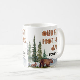 Mug 1ère Fête des Mères Ours de Bois Personnalisé