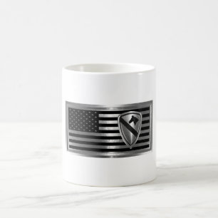 Mug 1re division de cavalerie Drapeau Customisé
