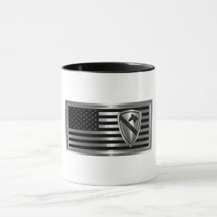 Mug 1re division de cavalerie Drapeau Customisé
