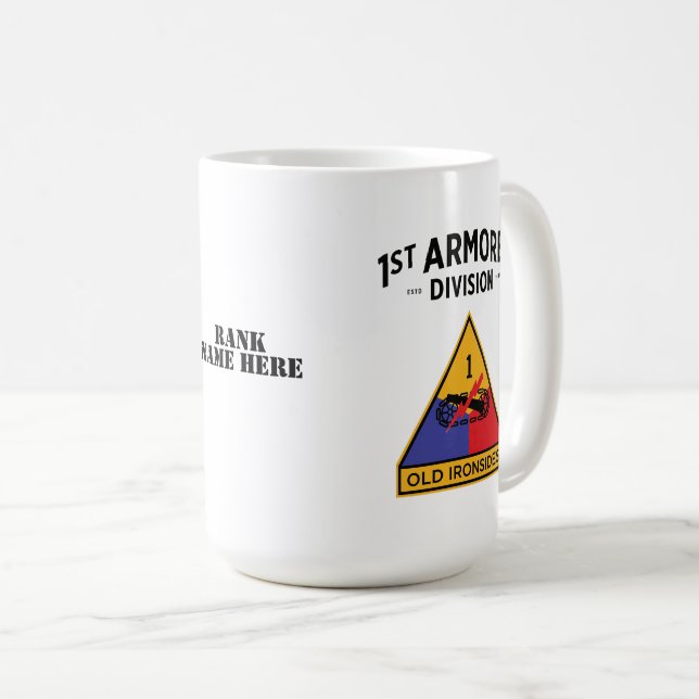 Mug 1re insigne de division blindée "Vieux côtés" (Devant droit)